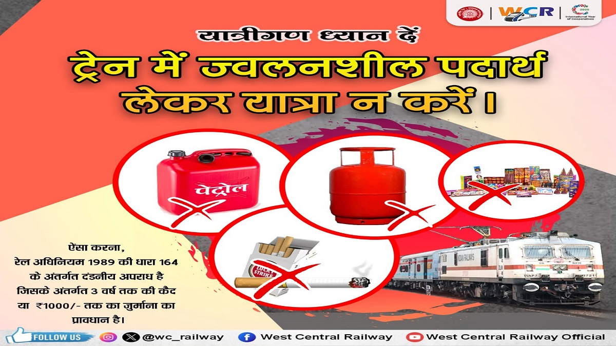 Indian Rail: यात्रा के दौरान ज्वलनशील सामान रखकर नियम उल्लंघन करने पर कार्रवाई